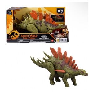 Mattel Jurassic World Chaos Theory Wild Roar Kentrosaurus Dinosaur Action Figure